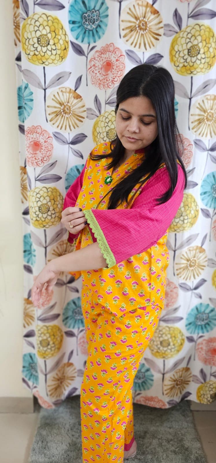 Pratishtha wearing Mango Drama Coord Set